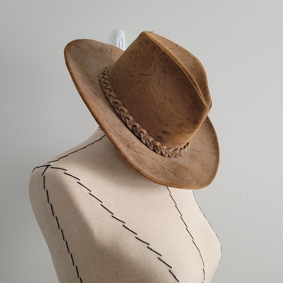 Hershel Hat Co Brown Leather Hat - Picture 4 of 9